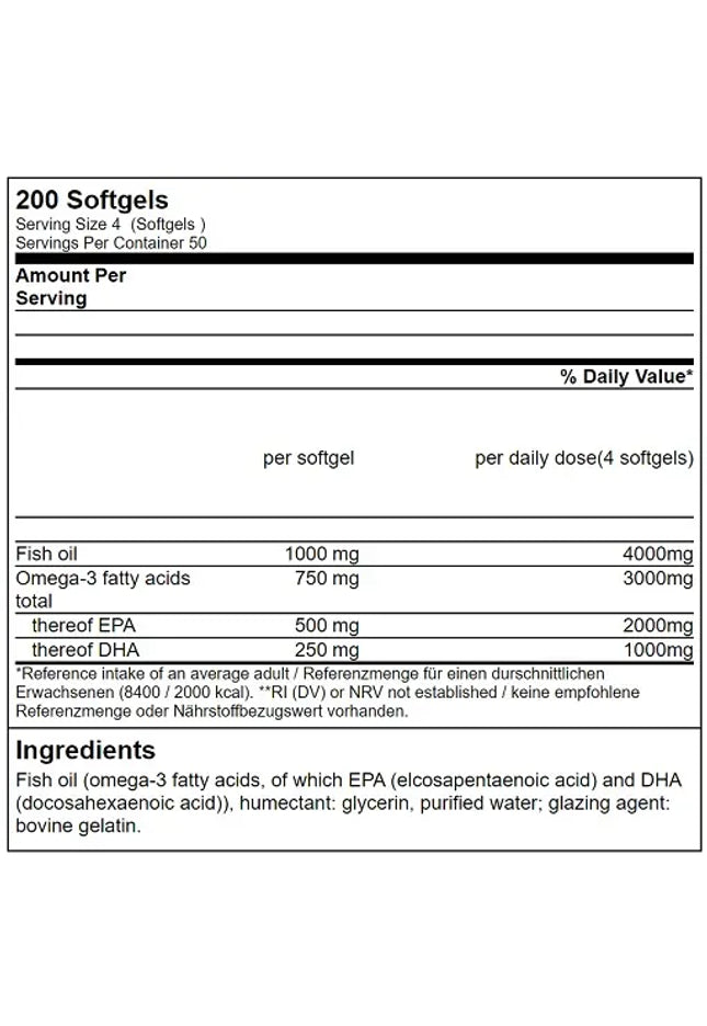 GN Triglyceride Omega 3 Sport Edition - 200 Softgels