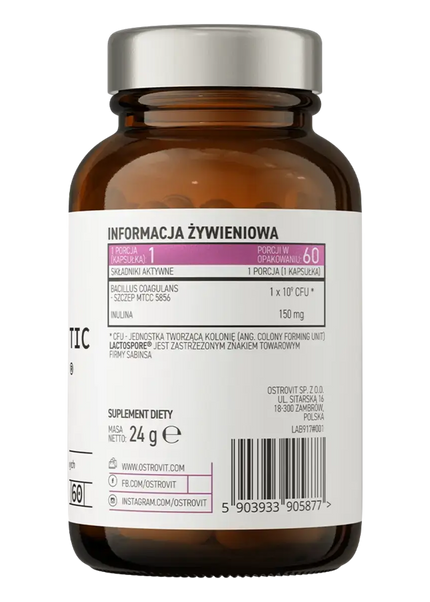 Ostrovit Pharma PRO-60 BIOTIC LactoSpore® 60 Kapseln
