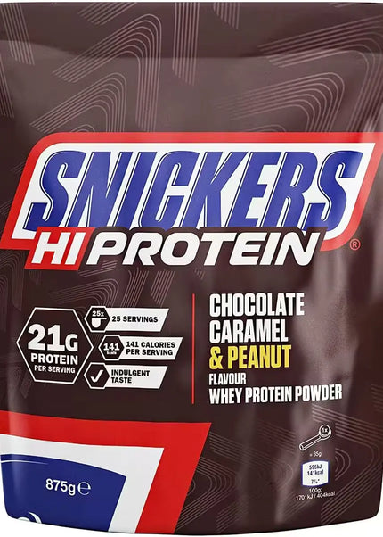 Snickers Protein Powder 875g/455g - Chocolate, Caramel & Peanut