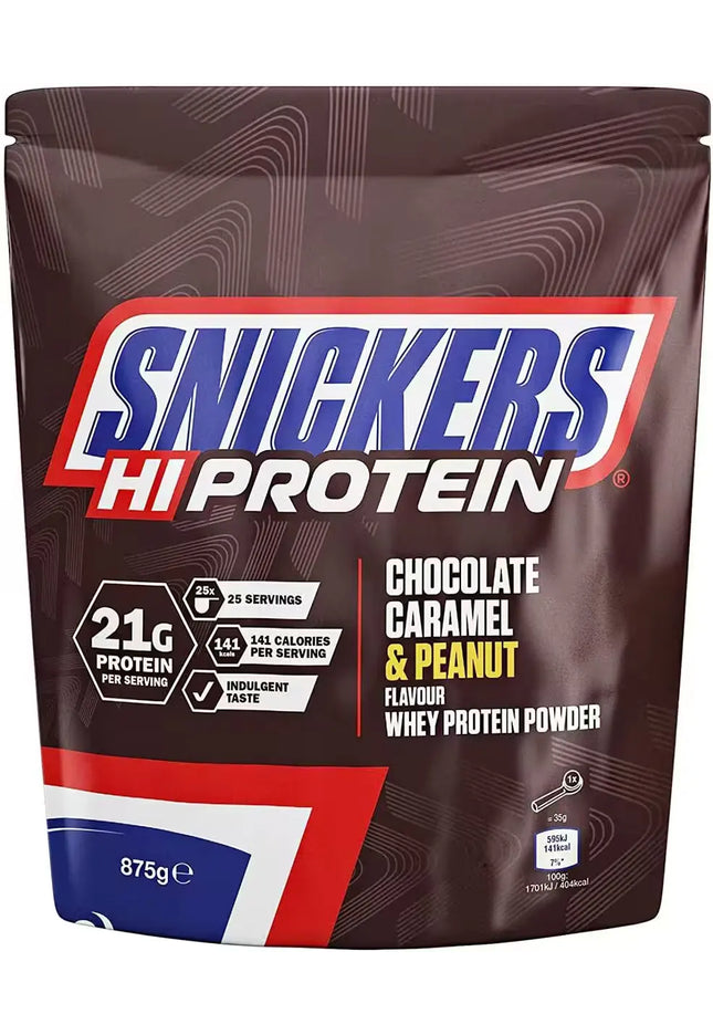 Snickers Protein Powder 875g/455g - Chocolate, Caramel & Peanut