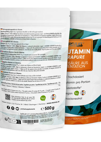 ProFuel Glutamin Ultrapure 500g Beutel