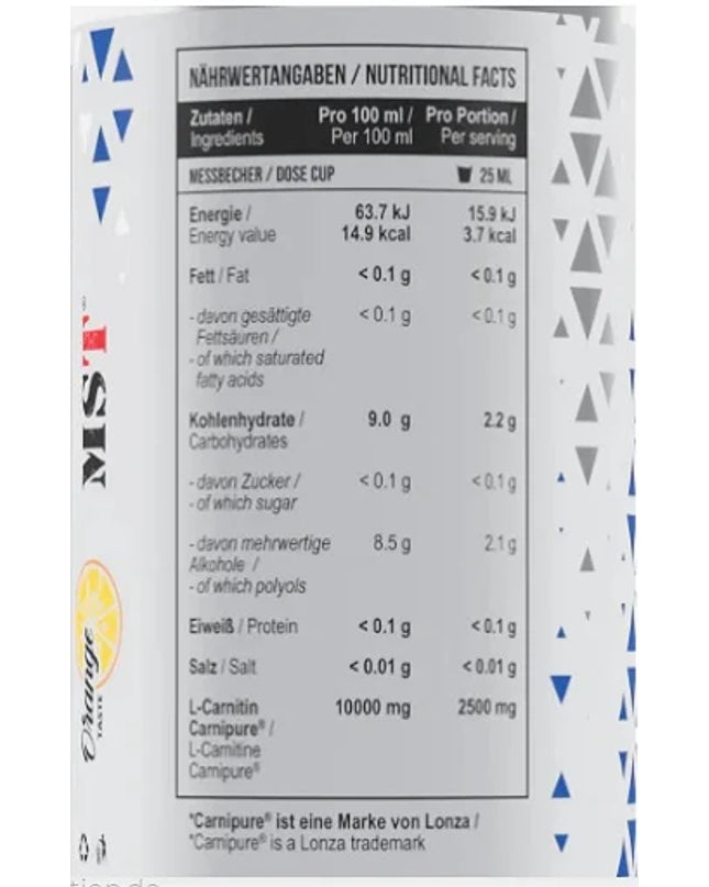 MST - L-Carnitine Carnipure 100 000 Orange 1000 ml