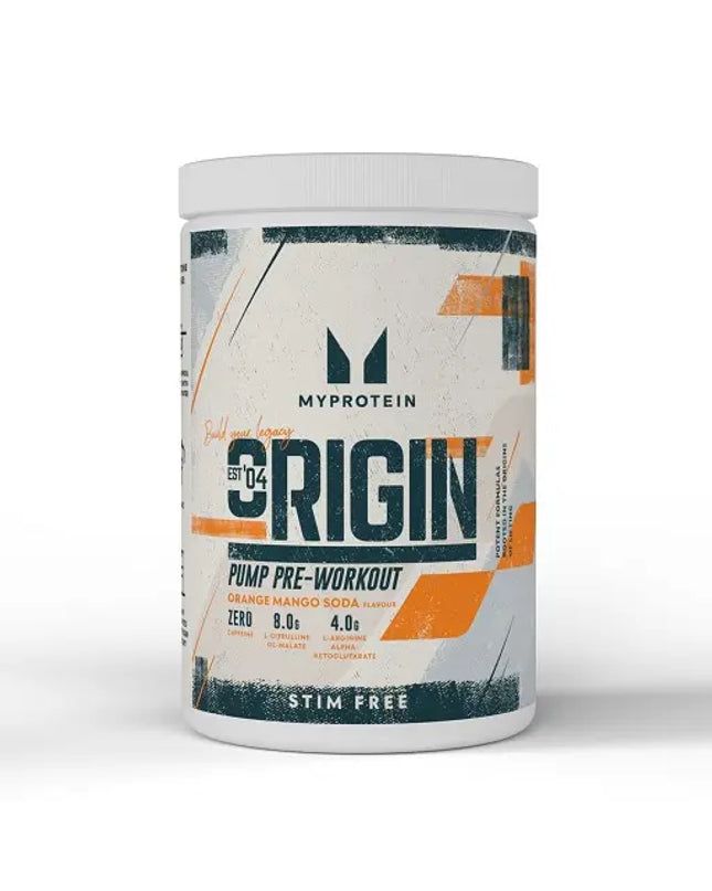 MyProtein Origin Pump Pre-Workout (Stim-Free) (30 Serv.) 600g