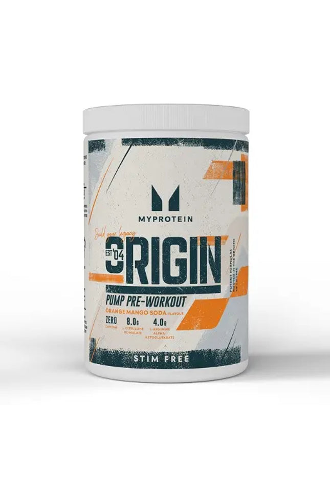 MyProtein Origin Pump Pre-Workout (Stim-Free) (30 Serv.) 600g
