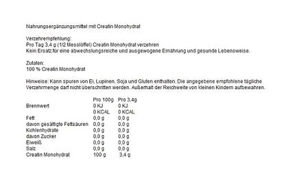 NNT Creatin Monohydrat 500g