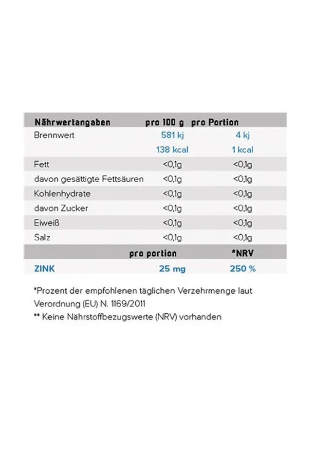 NNT Zink 50mg Bisglycinat PRO 120 Tabletten