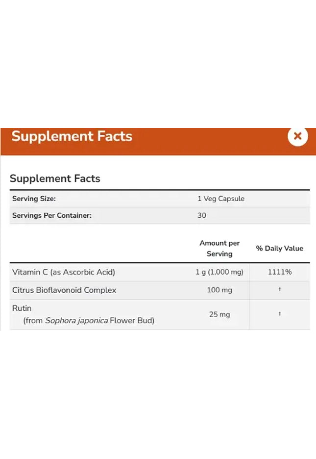 Now Foods Vitamin C-1000 30 Veg Kapseln