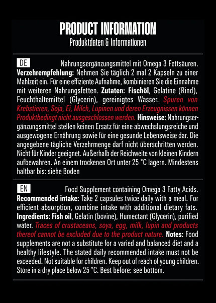 Big Zone Omega 3 Fury Triglyceride 300 Kapseln