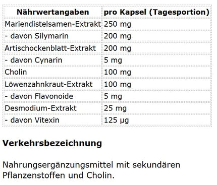 ProFuel Mariendistel Komplex 120 Kapseln