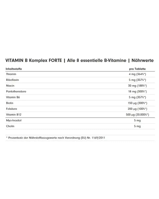ProFuel Vitamin B Komplex Forte 180 Tabletten
