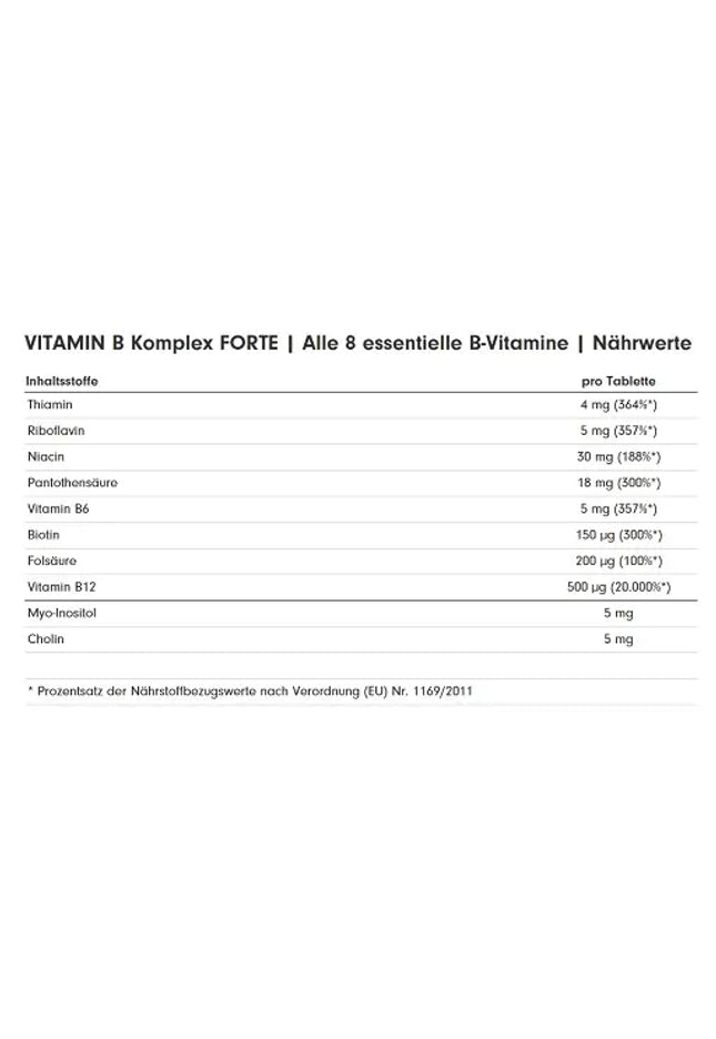 ProFuel Vitamin B Komplex Forte 180 Tabletten