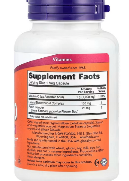 Now Foods Vitamin C-1000 30 Veg Kapseln