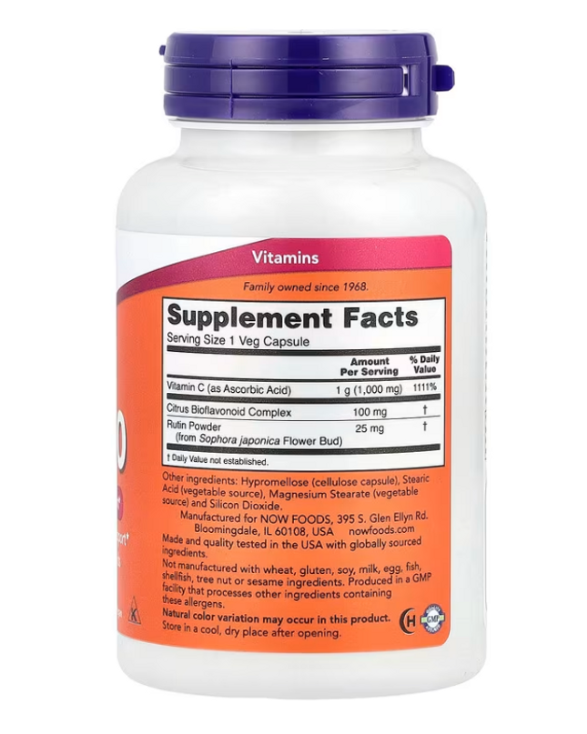 Now Foods Vitamin C-1000 30 Veg Kapseln