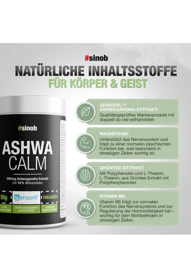 Sinob Ashwa Calm Ashwagandha 120 Caps