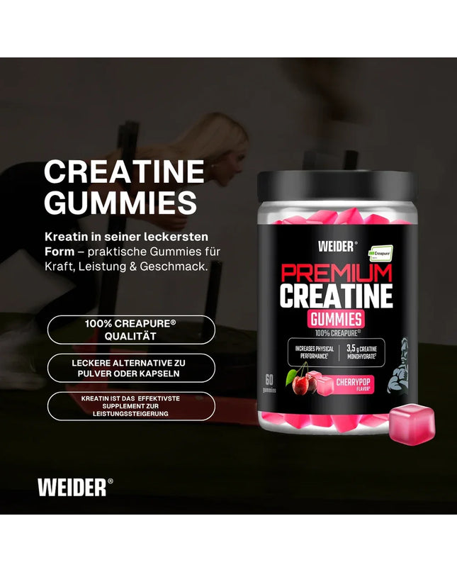 Weider Premium Creatine Gummies Cherry-Pop